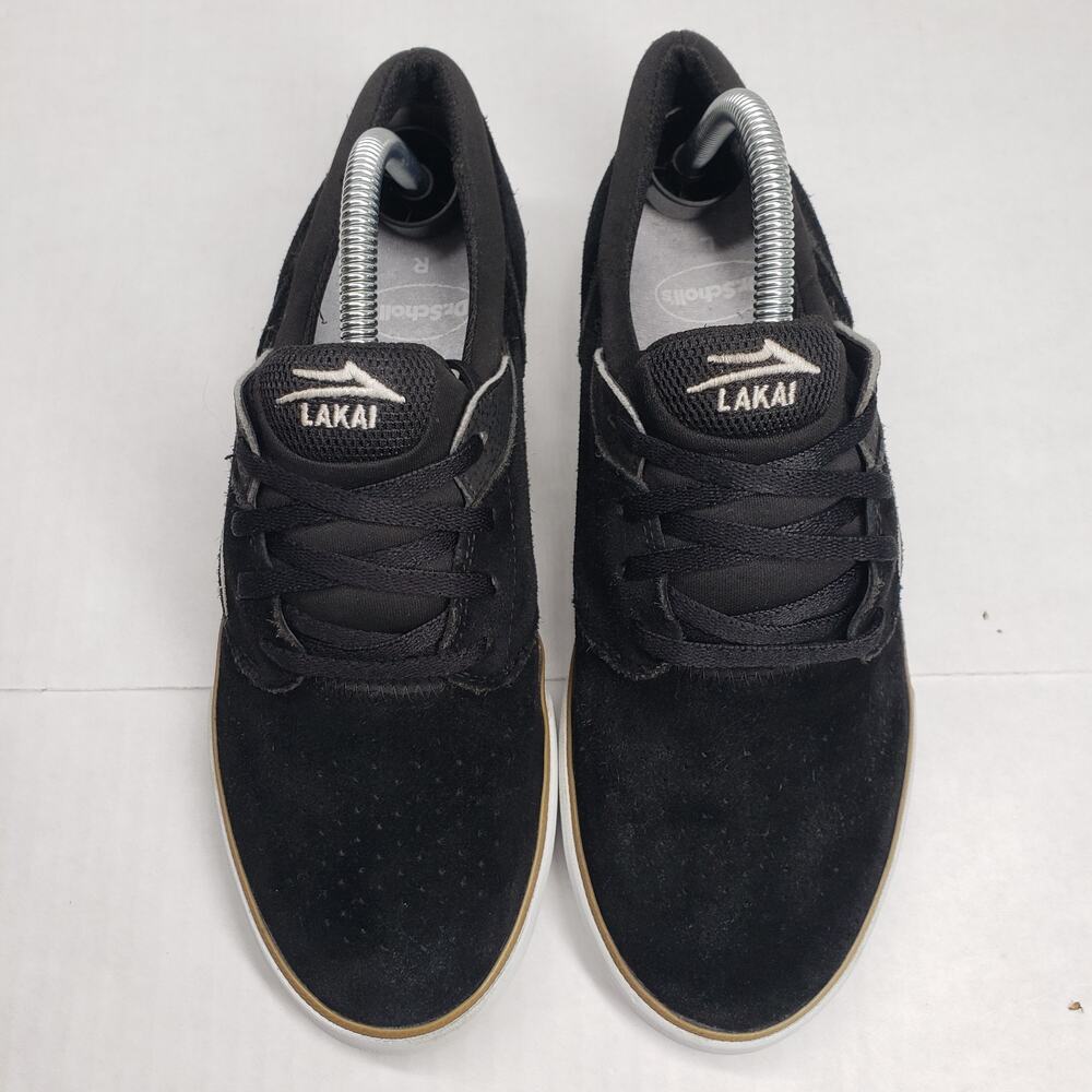 Lakai Fremont Skate Vulc Shoes Mens 7 Black Suede Skateboarding Team Yonnie Cruz - Picture 11 of 16